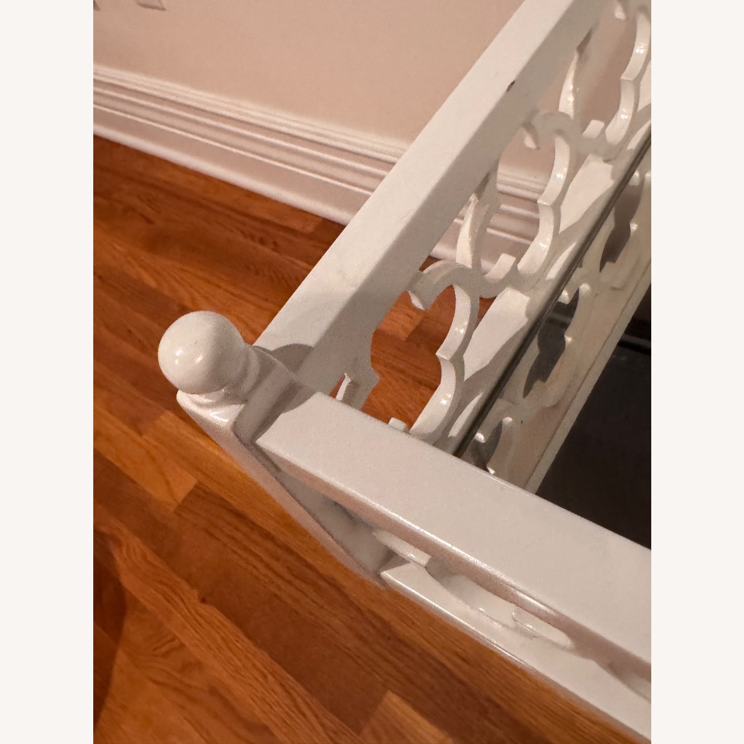 White Mirrored  Tray Table - image-4