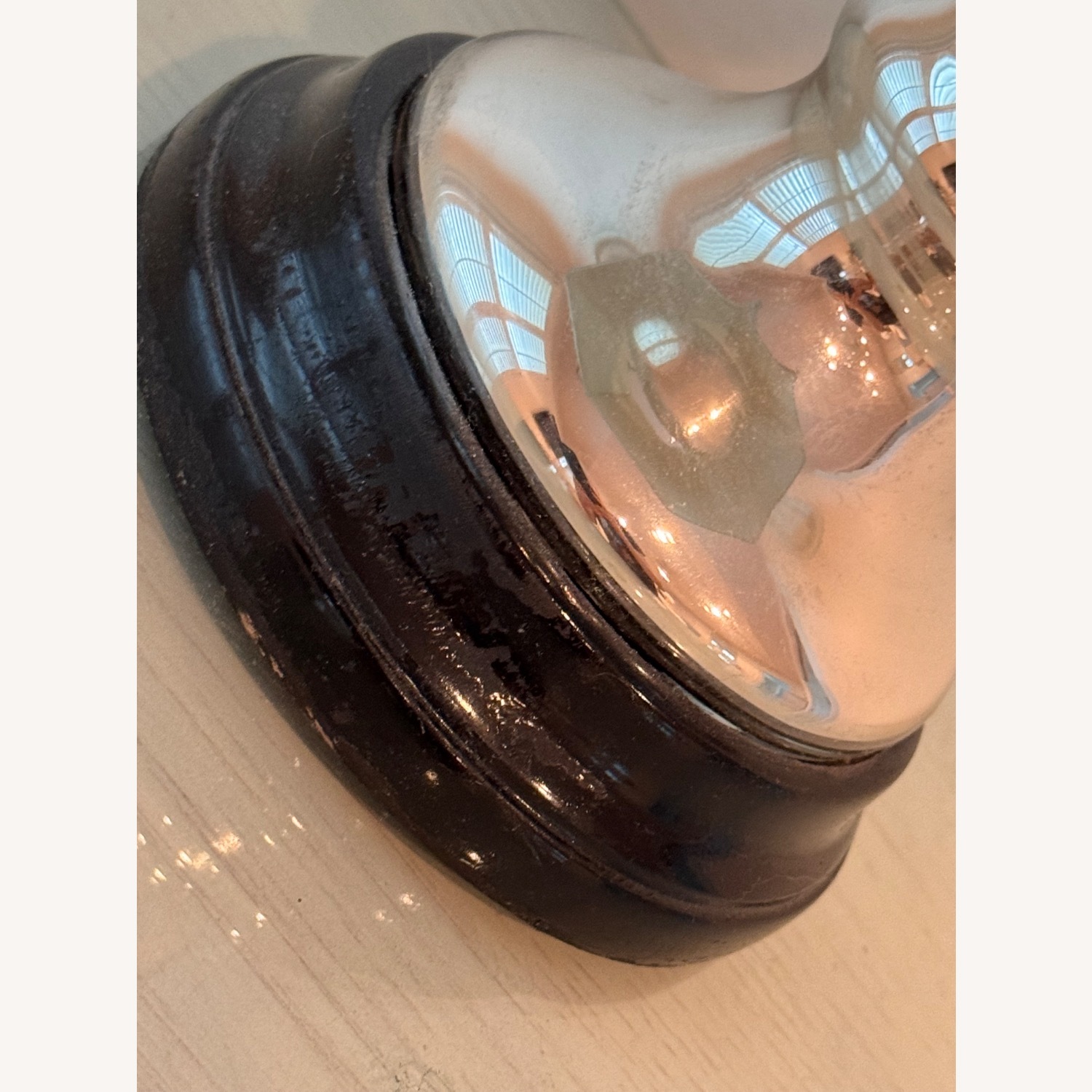 Mercury Table Lamps with Taupe Skin Pagoda Shades - image-5