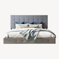 Mercury Row Light Gray Queen Bed