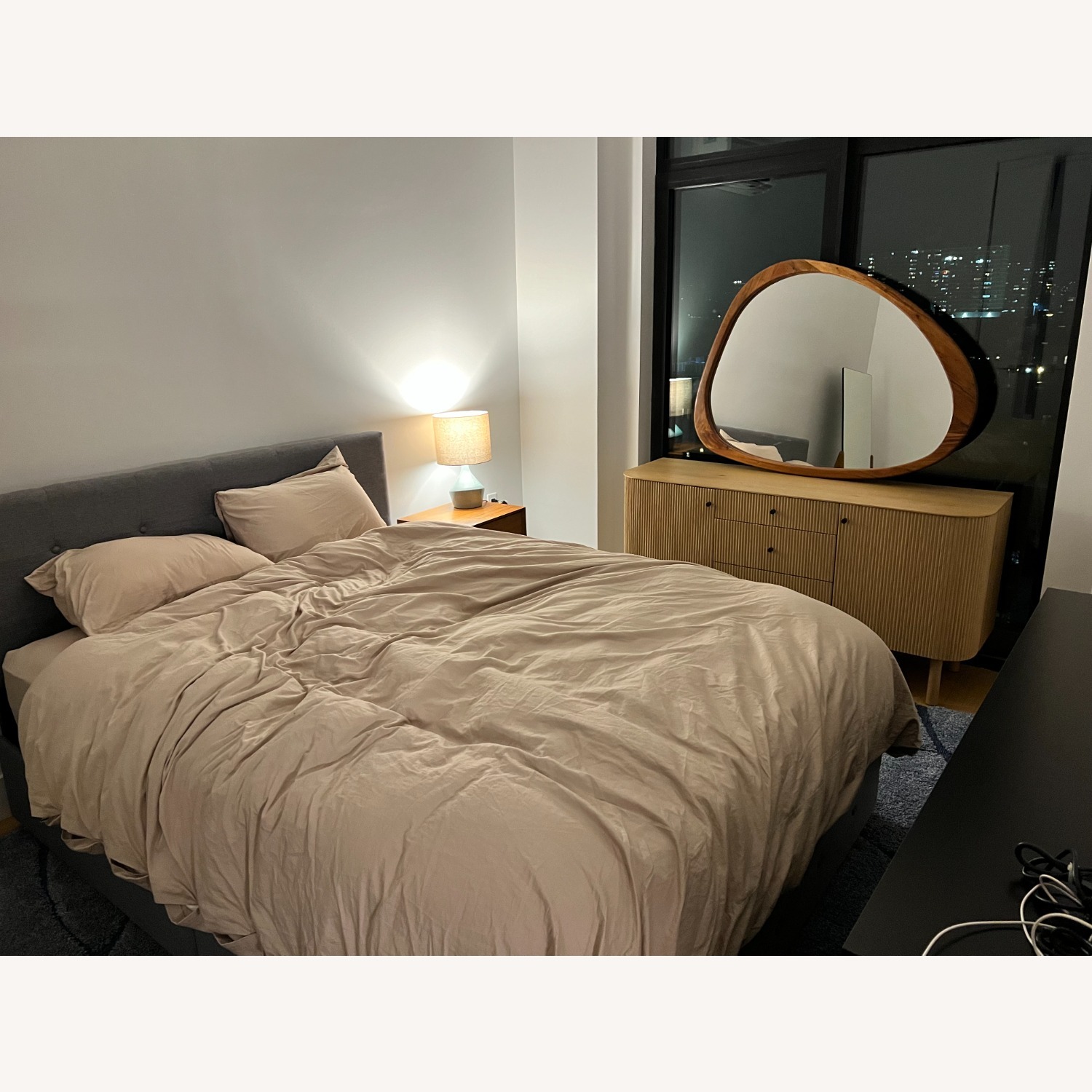 Mercury Row Light Gray Queen Bed - image-1