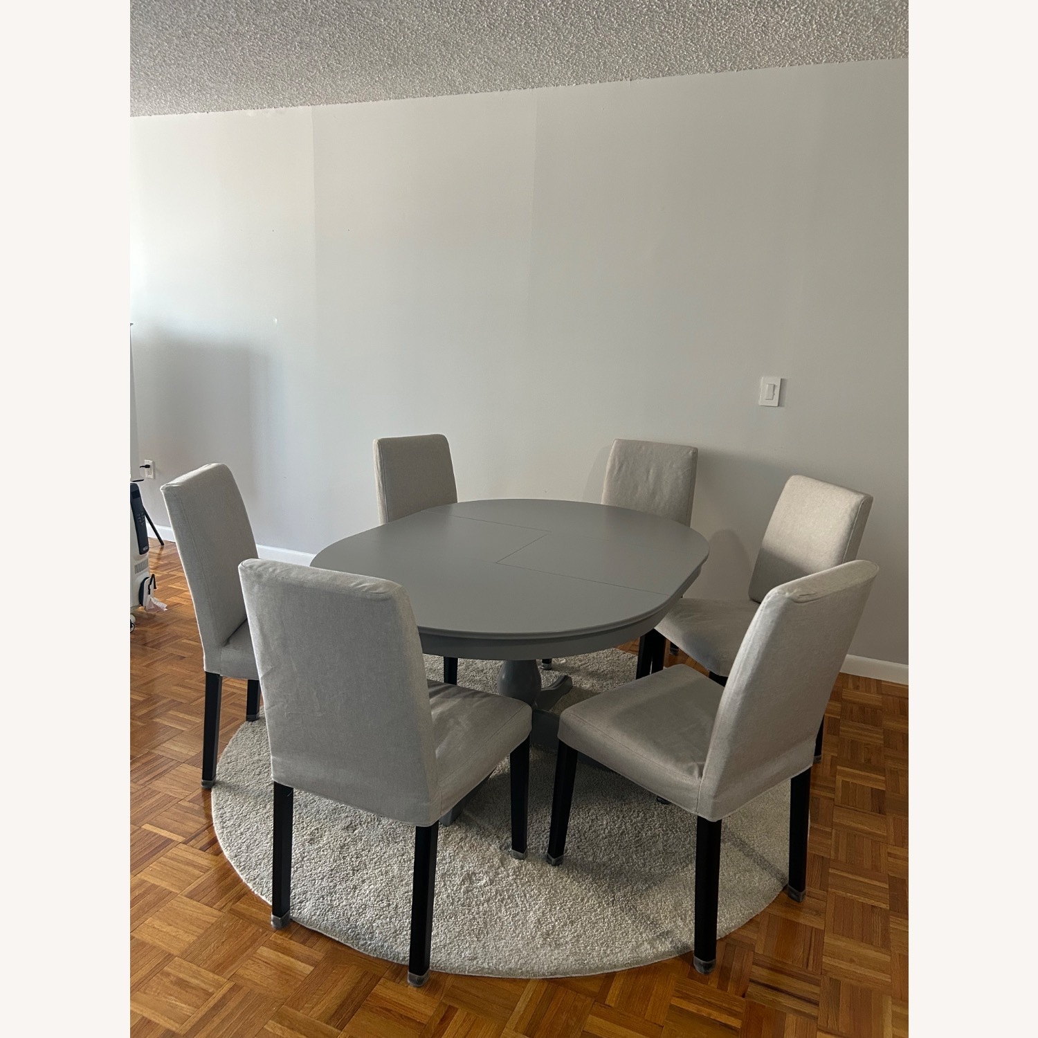 IKEA INGATORP/BERGMUND Extendable Table Set - image-2