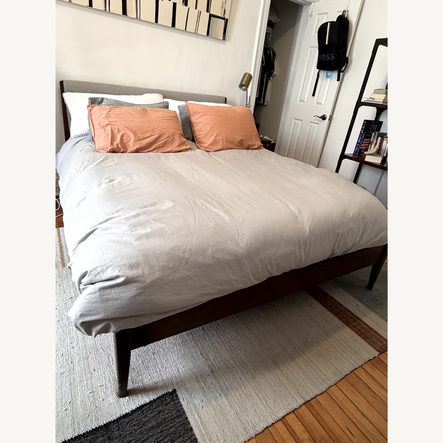West Elm Modern Show Wood Bed - image-6