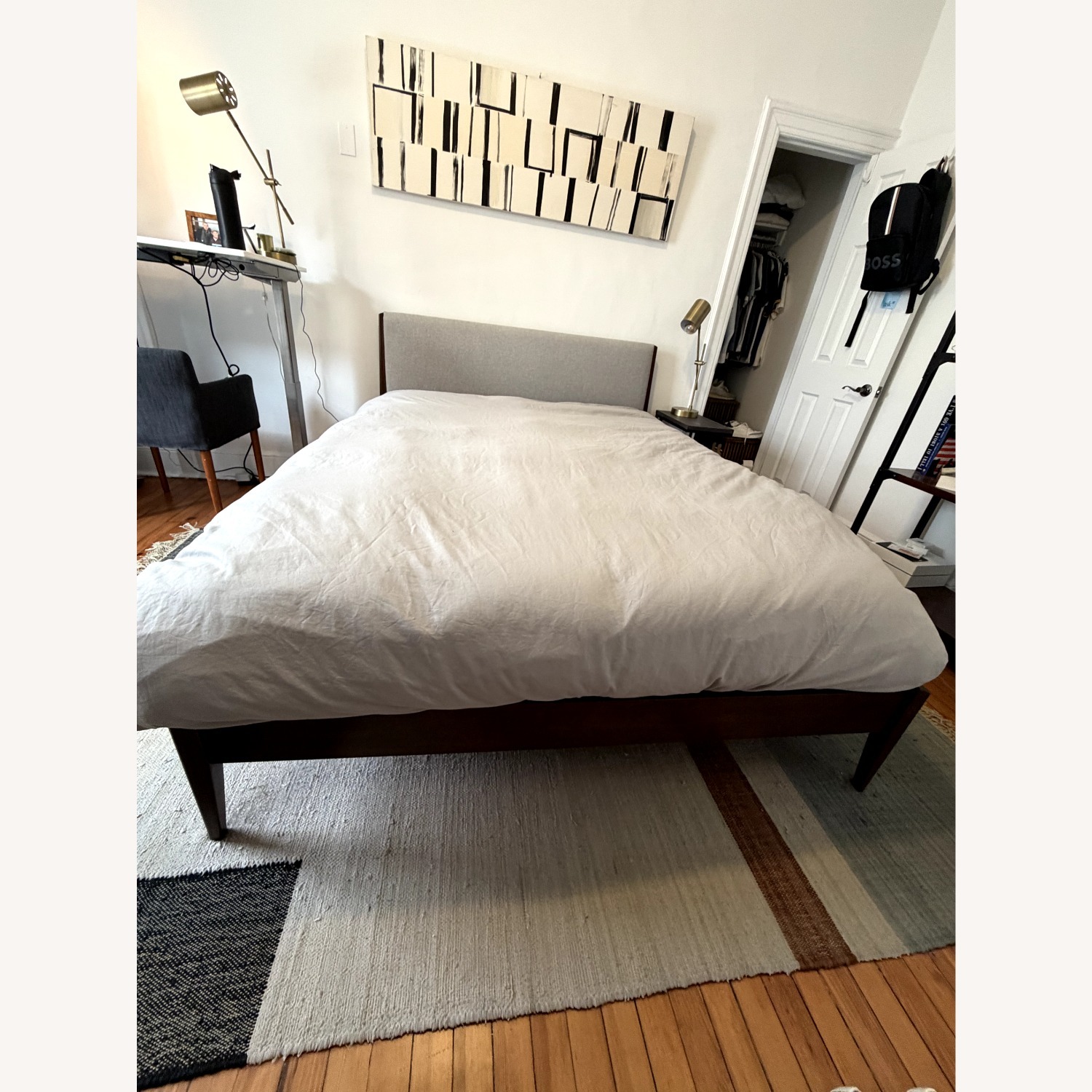 West Elm Modern Show Wood Bed - image-5