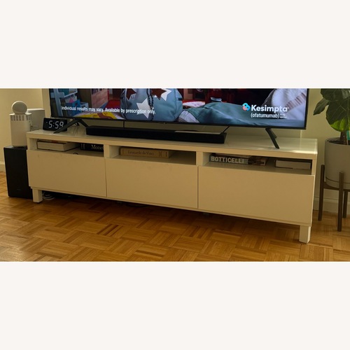 Used IKEA Besta White Media Storage for sale on AptDeco