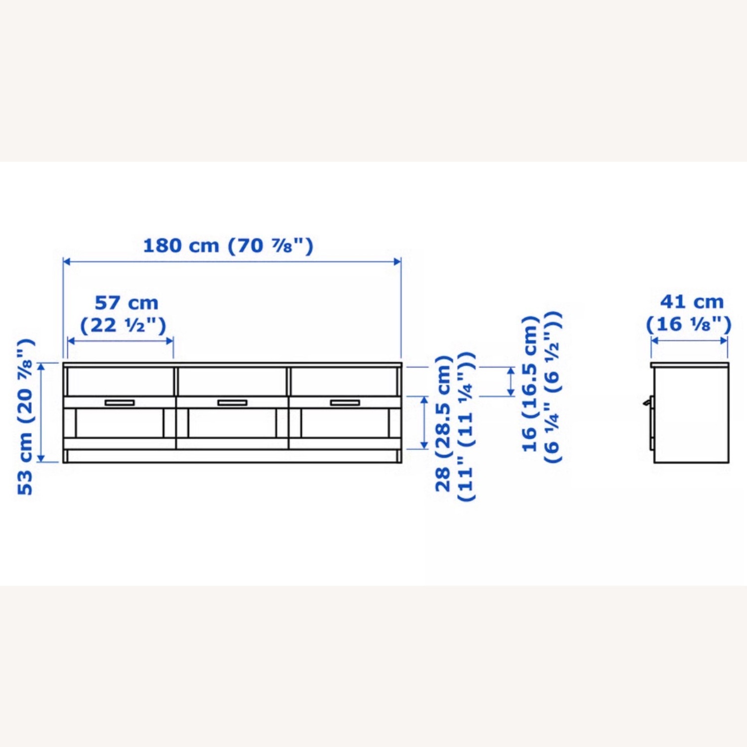 IKEA Besta White Media Storage - image-2