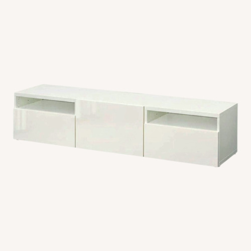 Used IKEA Besta White Media Storage for sale on AptDeco