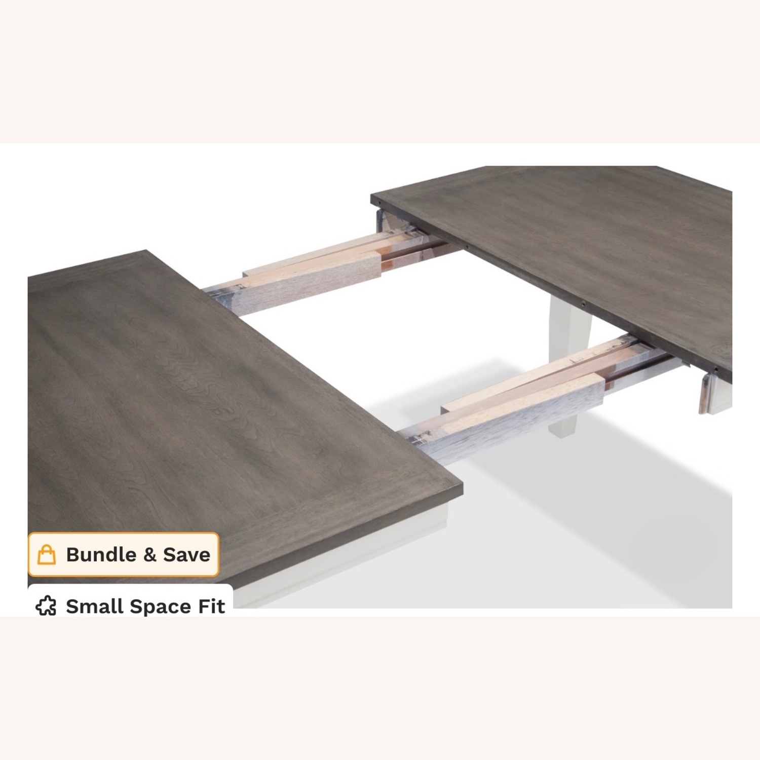 Bob's Discount Furniture Blake 6pc Dining Set white and Gray - image-3