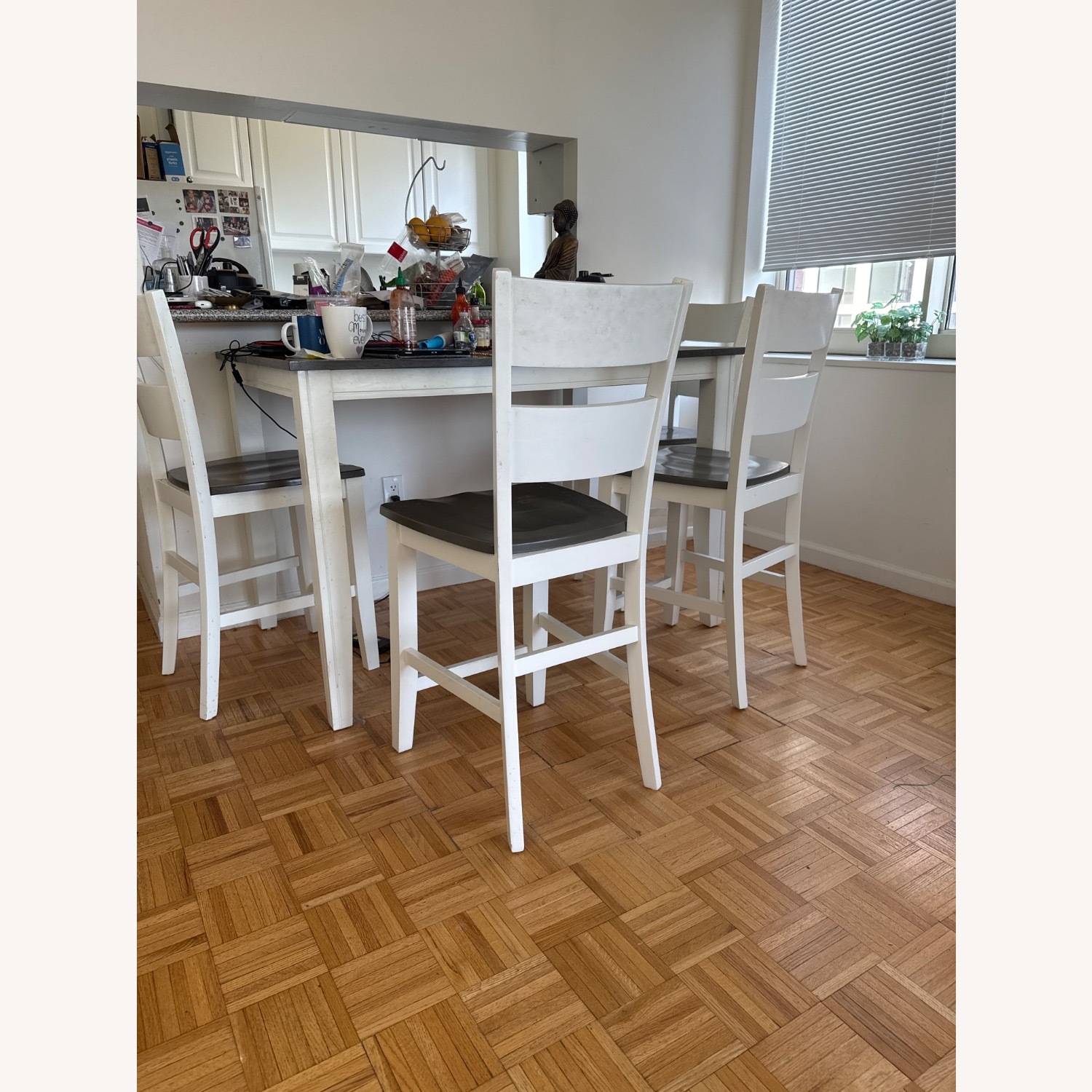 Bob's Discount Furniture Blake 6pc Dining Set white and Gray - image-11