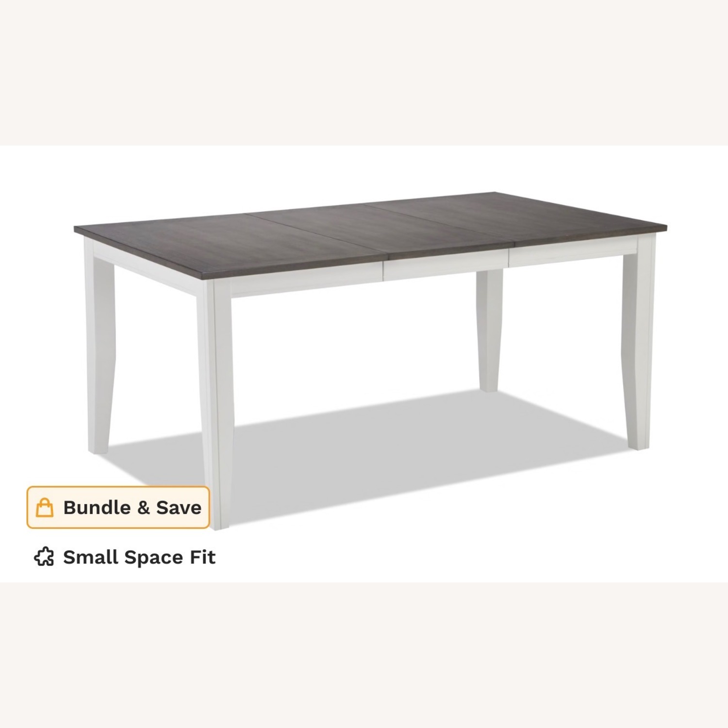 Bob's Discount Furniture Blake 6pc Dining Set white and Gray - image-4