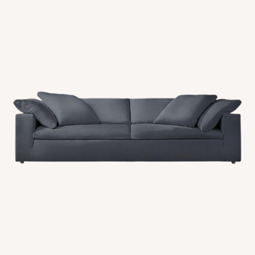Used Restoration Hardware Cloud Sofa Navy Velvet for sale on AptDeco
