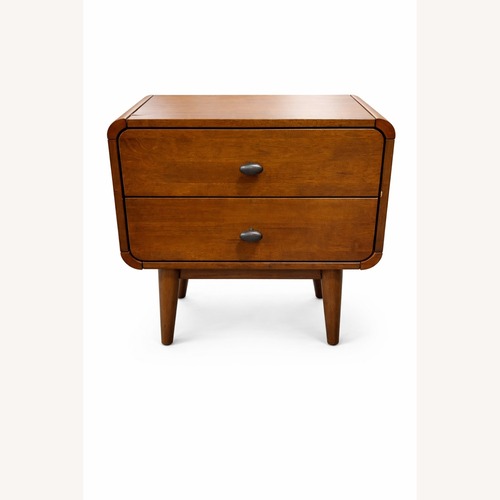 Used Dark Brown Wood Nightstand for sale on AptDeco