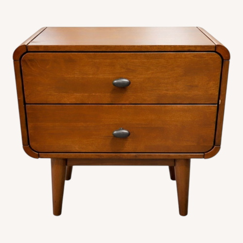 Used Dark Brown Wood Nightstand for sale on AptDeco
