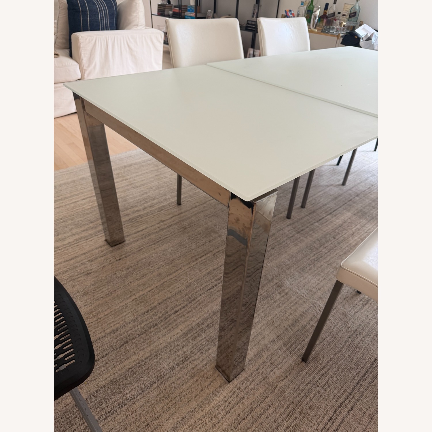 Calligaris White Glass Dining Table - image-3