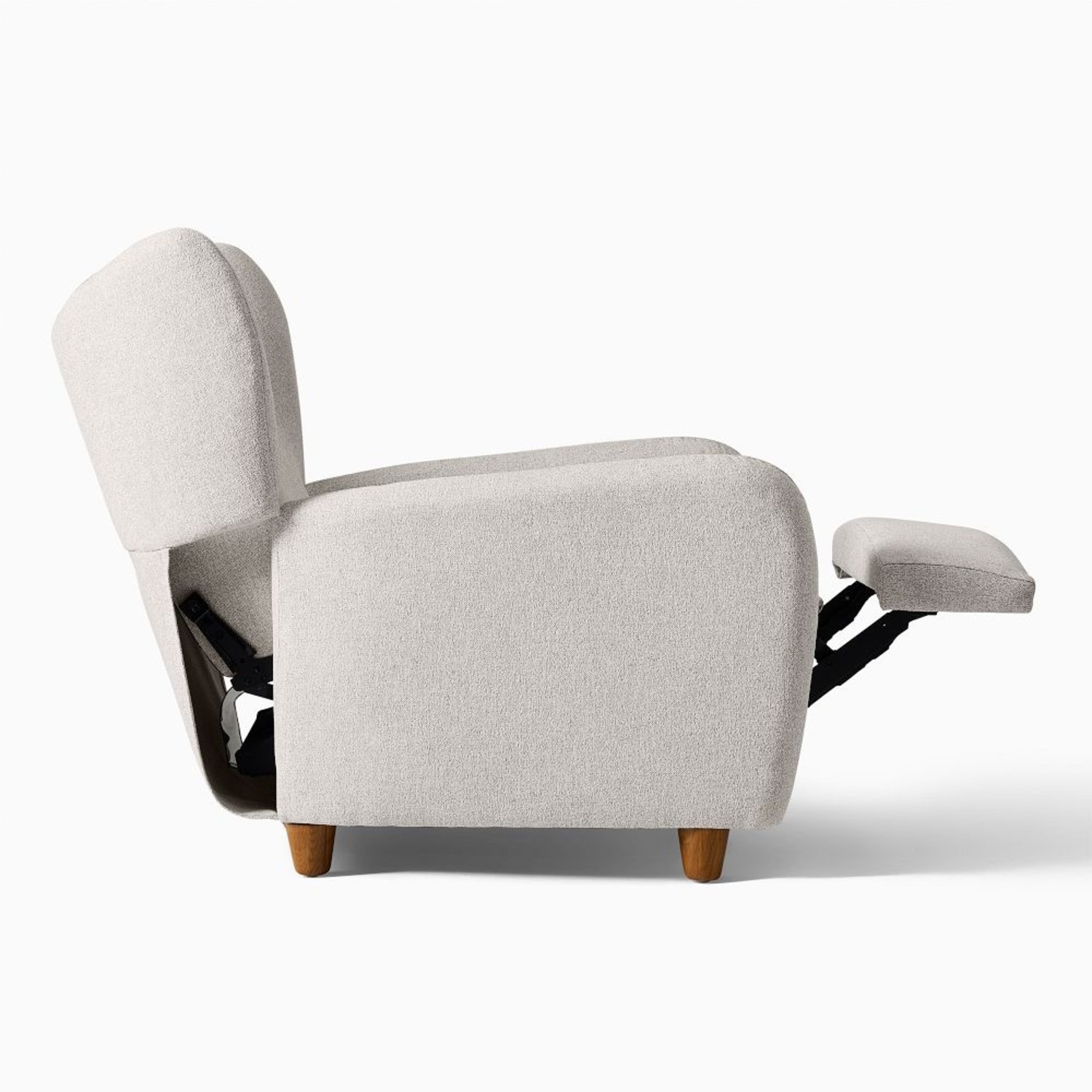 West Elm Jodi Recliner Navy Linen - image-2