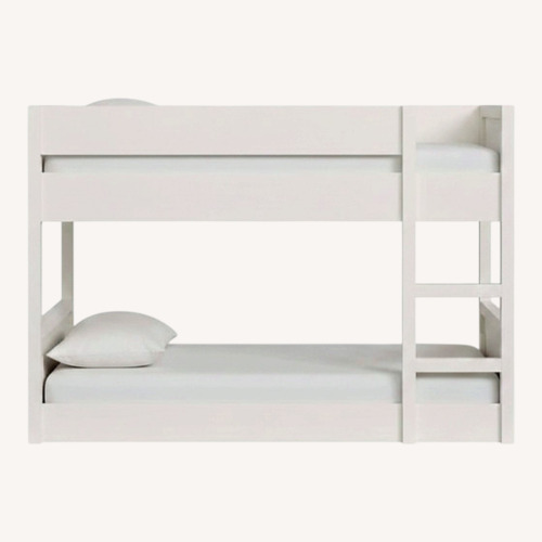 Used Pb Teen White Camden Low Bunk Bed for sale on AptDeco