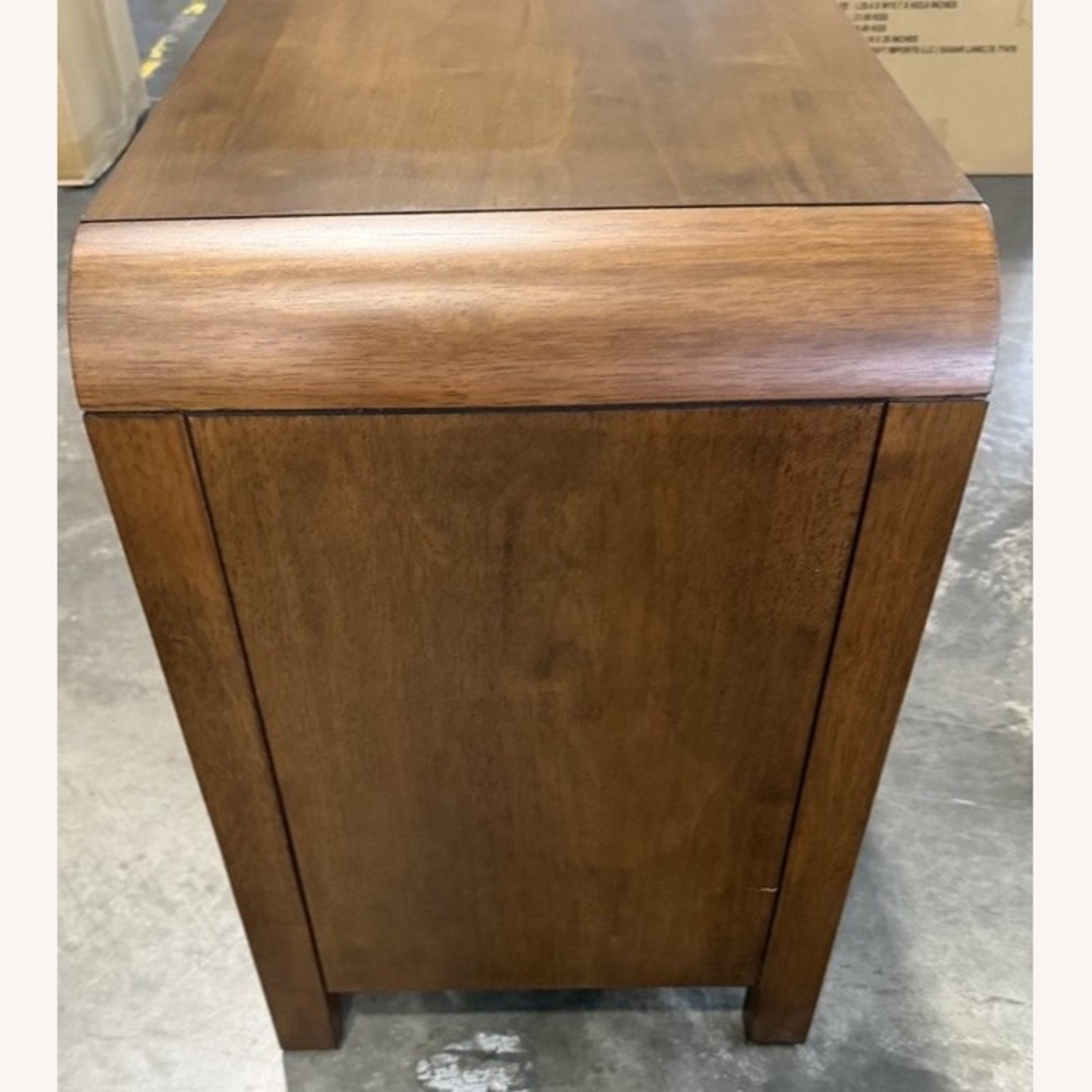 Dark Brown Wood Nightstand - image-3