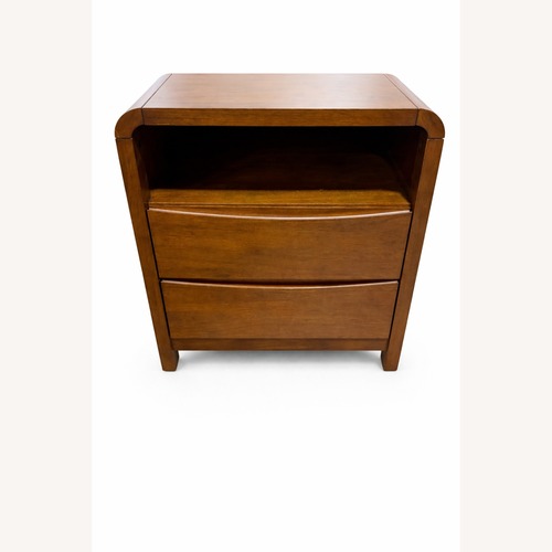 Used Dark Brown Wood Nightstand for sale on AptDeco