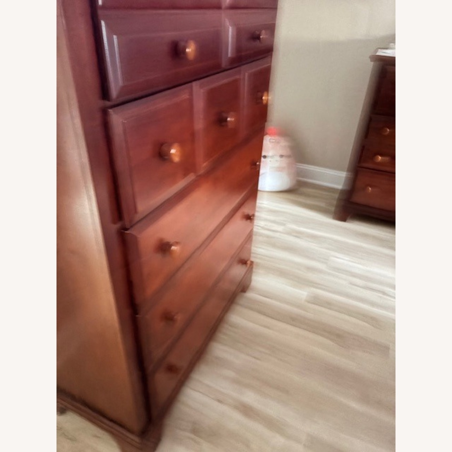 Dark Brown Wood Dresser - image-2