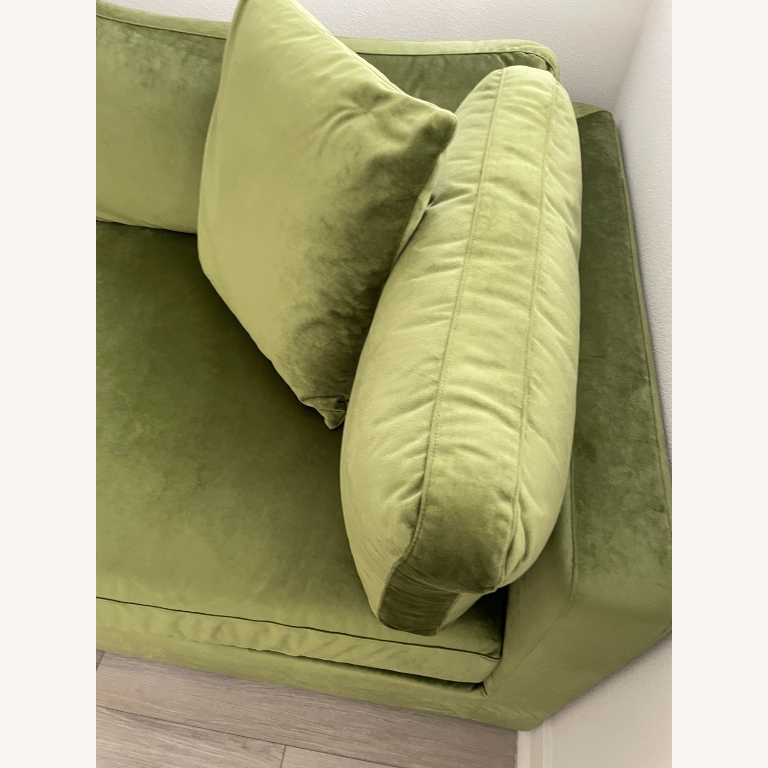 Interior Define Tatum Green Velvet 3+ Seater Sofa - image-6