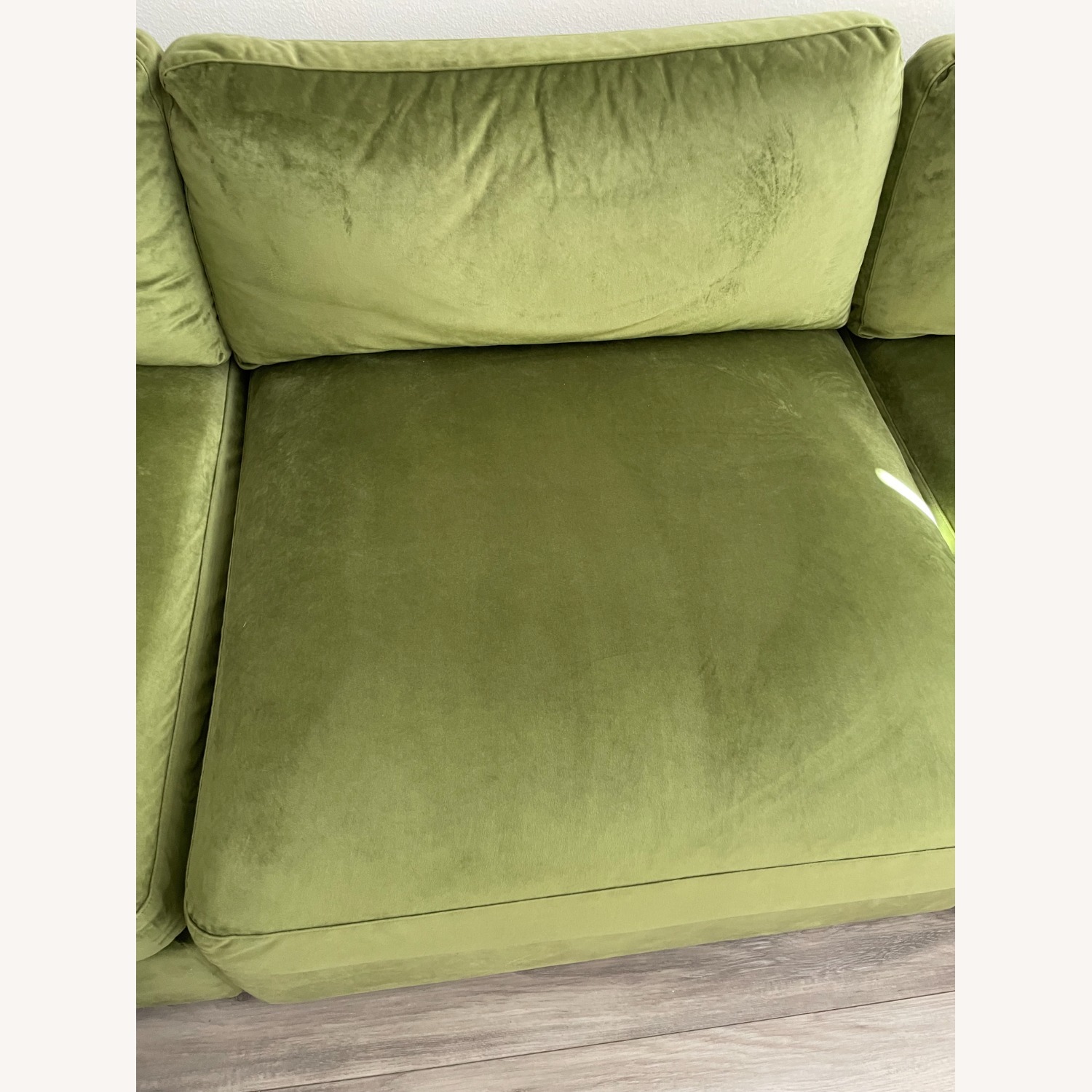 Interior Define Tatum Green Velvet 3+ Seater Sofa - image-5