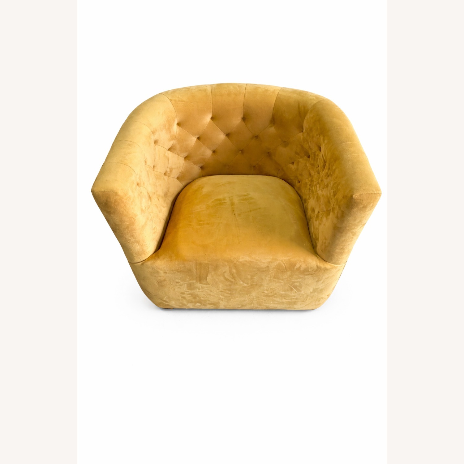 Yellow Velvet Armchair - image-3