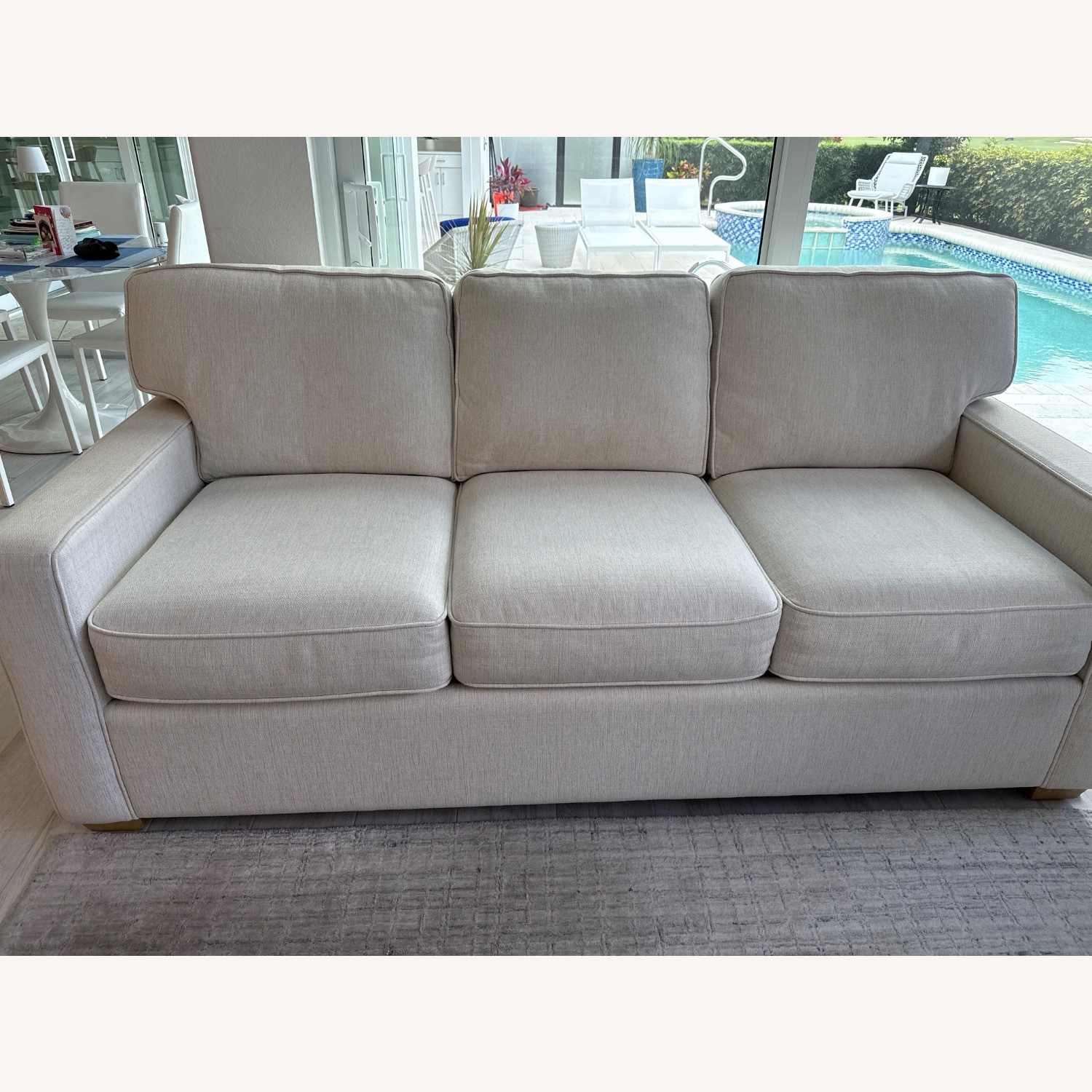 White 3+ Seater Sofa - image-2