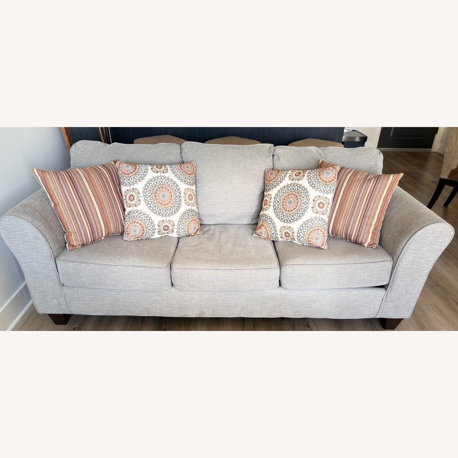 American Furniture Warehouse Grey Sofa - image-1