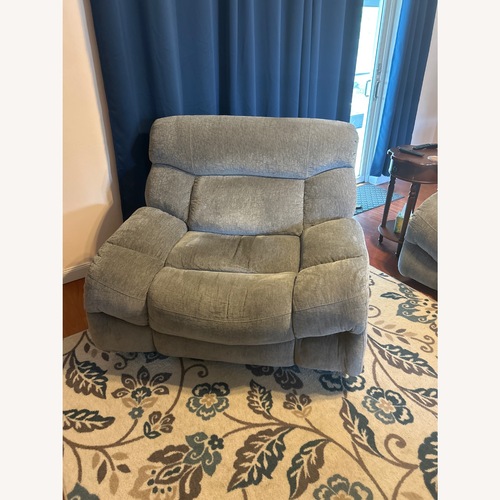 Used American Signature Furniture Dark Gray Loveseat for sale on AptDeco