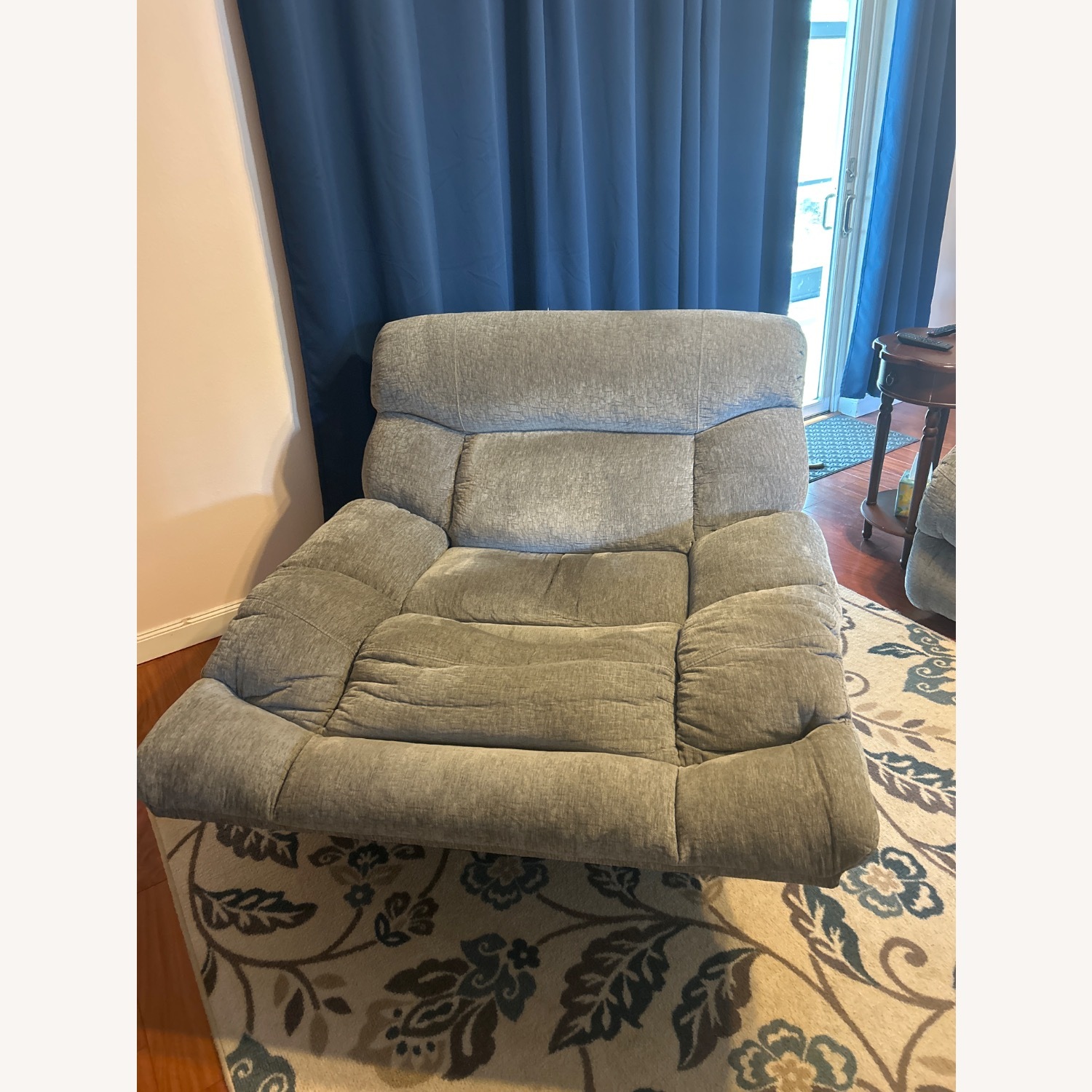 American Signature Furniture Dark Gray Loveseat - image-2