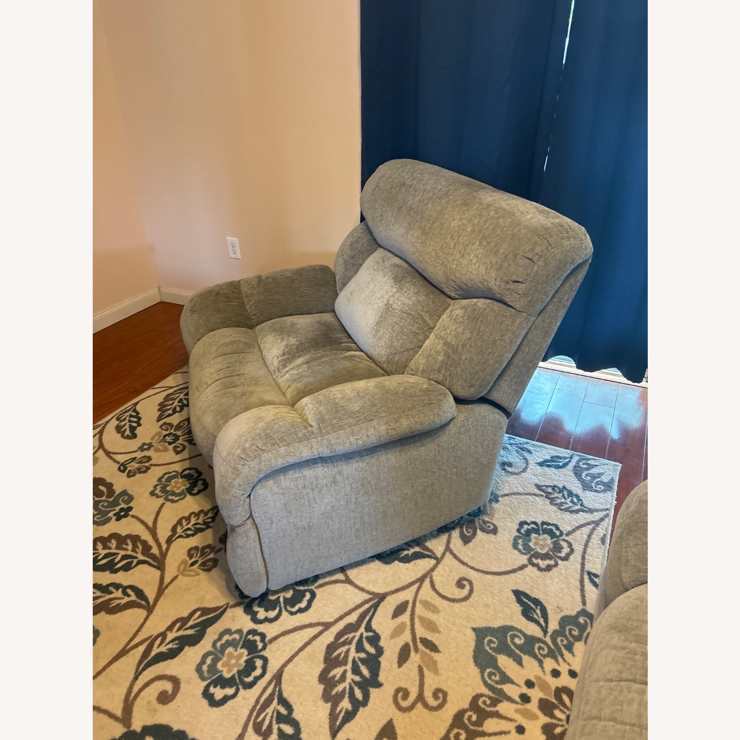 American Signature Furniture Dark Gray Loveseat - image-3