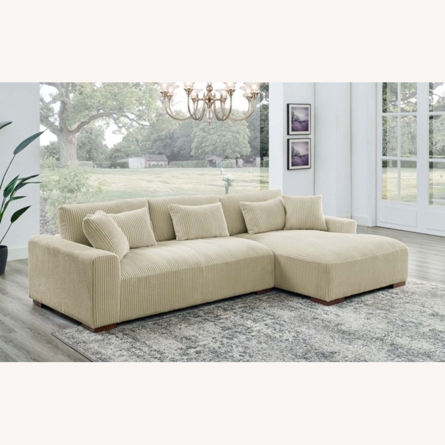 Wayfair Asyiah Natural 2 Piece Sectional - image-6
