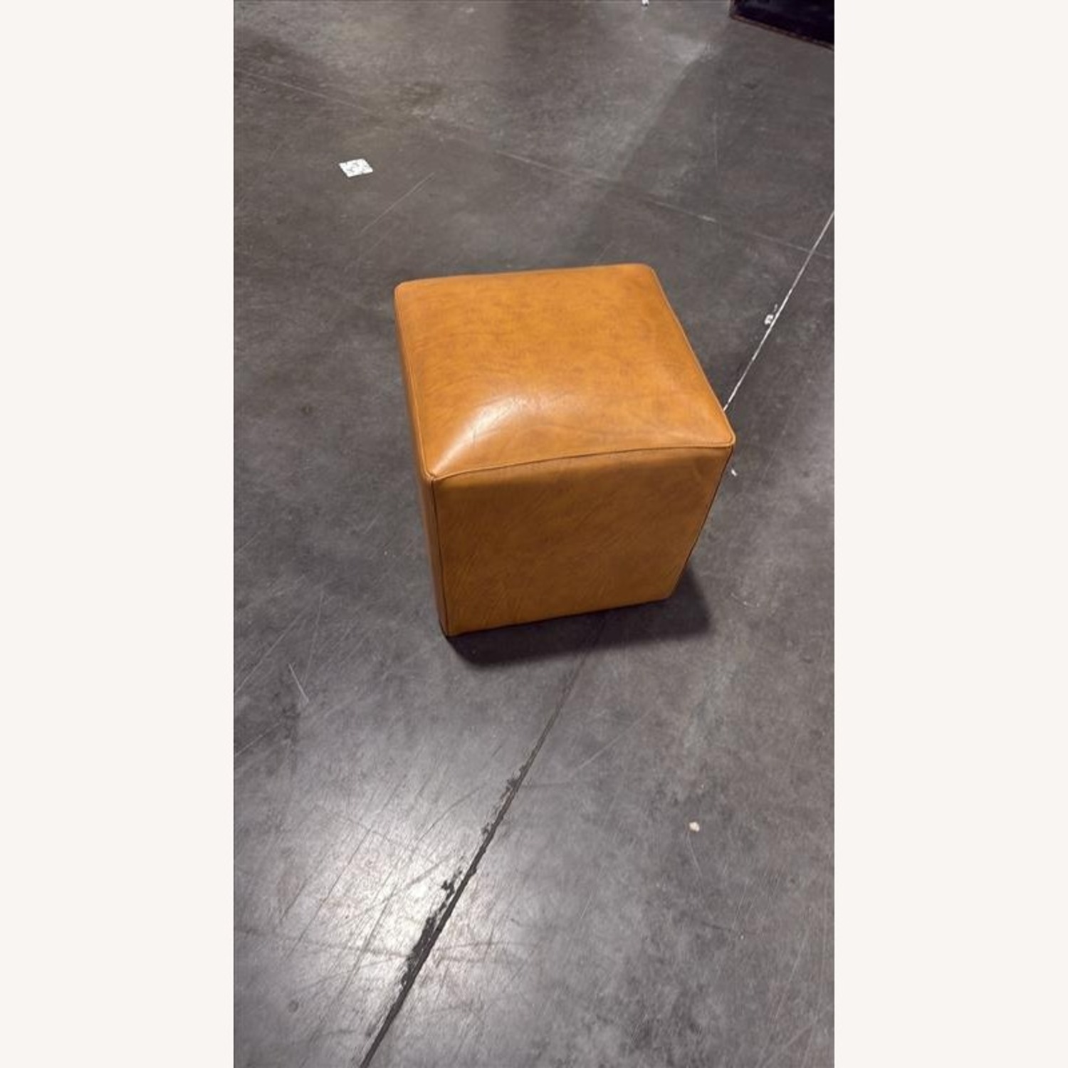 Light Brown Leather Bench - image-2