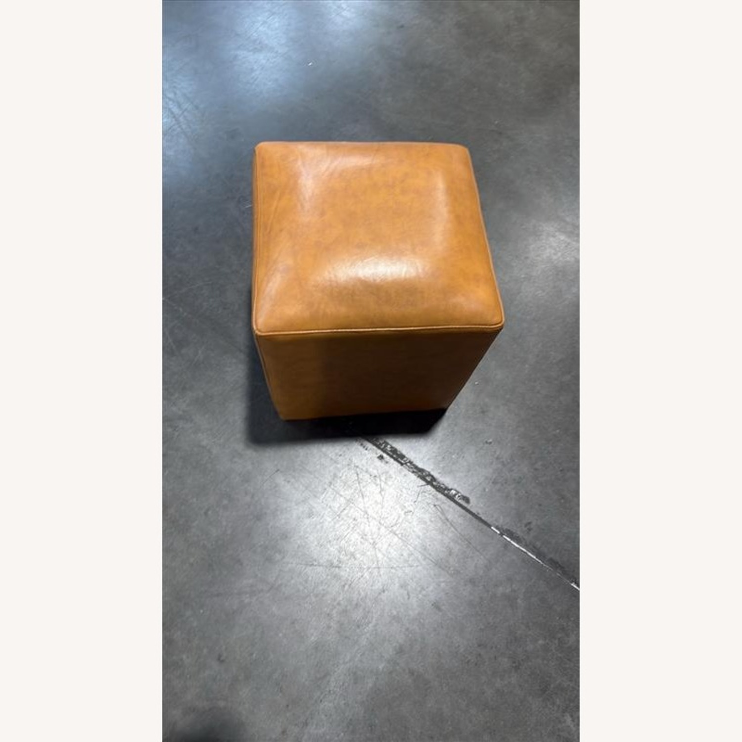 Light Brown Leather Bench - image-3