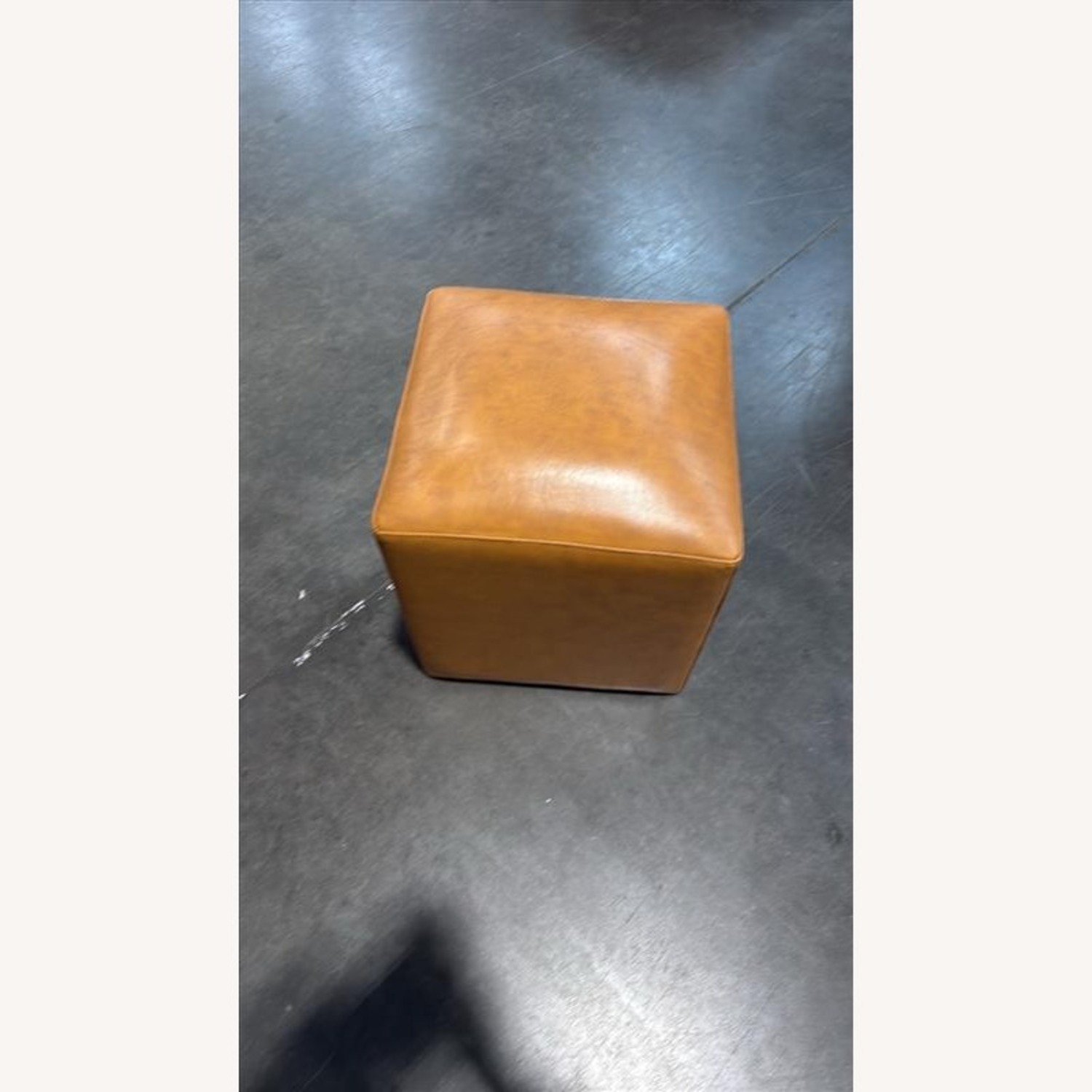 Light Brown Leather Bench - image-1