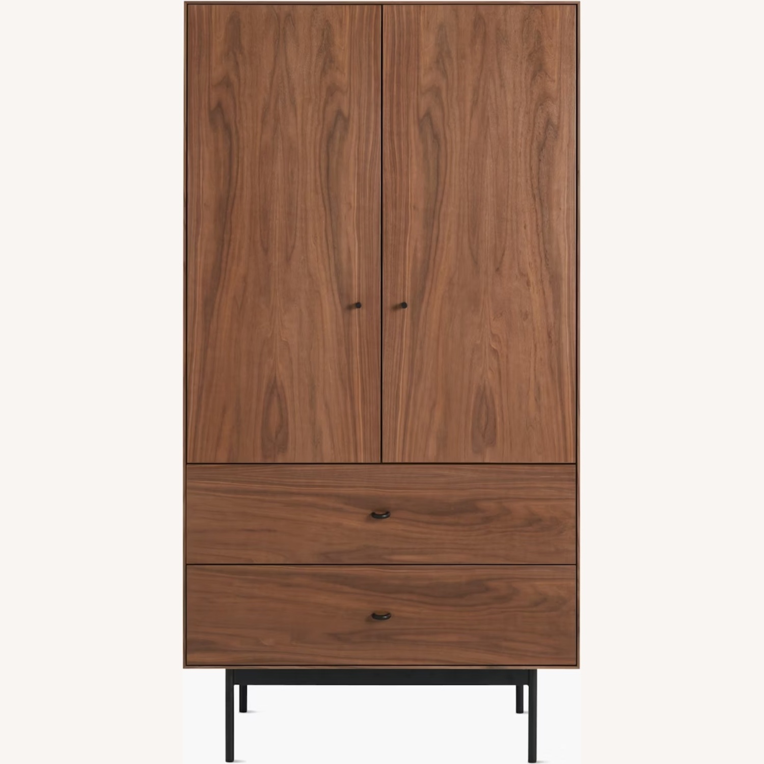 Design Within Reach Dark Brown Wood Armoire - image-5