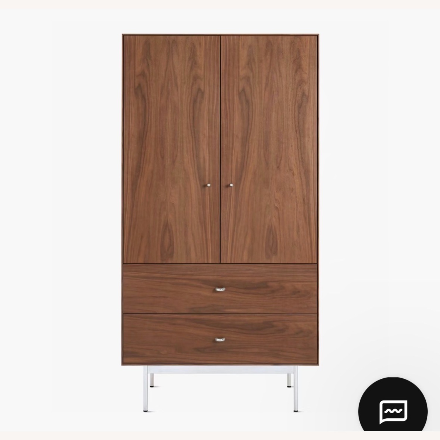 Design Within Reach Dark Brown Wood Armoire - image-4