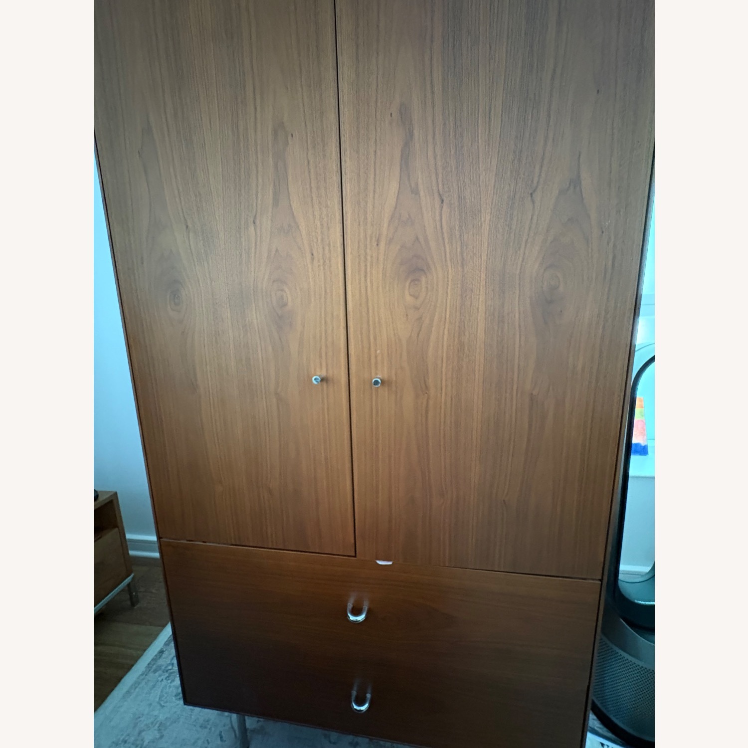 Design Within Reach Dark Brown Wood Armoire - image-3