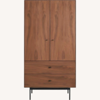 Design Within Reach Dark Brown Wood Armoire
