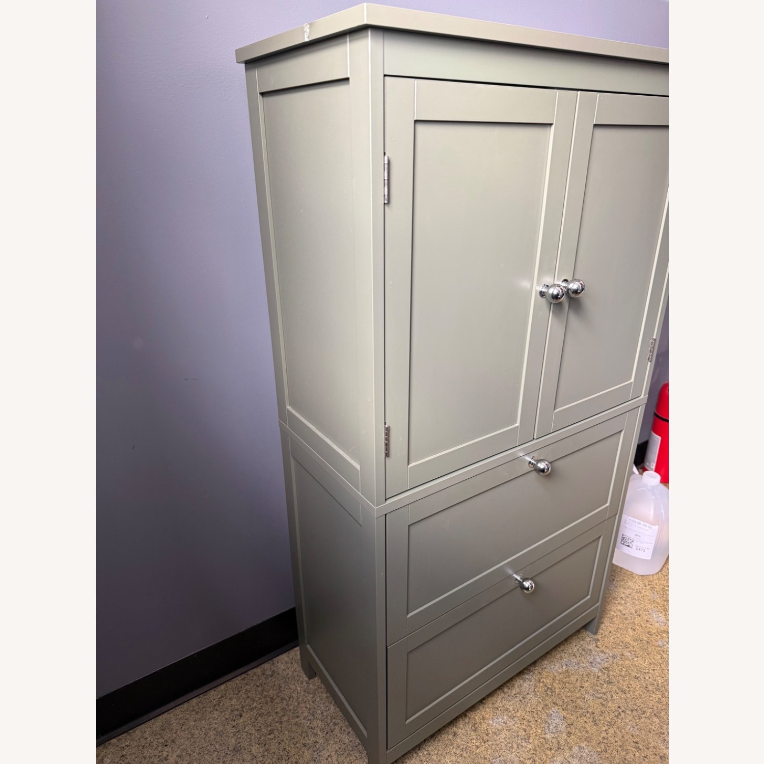 Green Wood Dresser - image-5