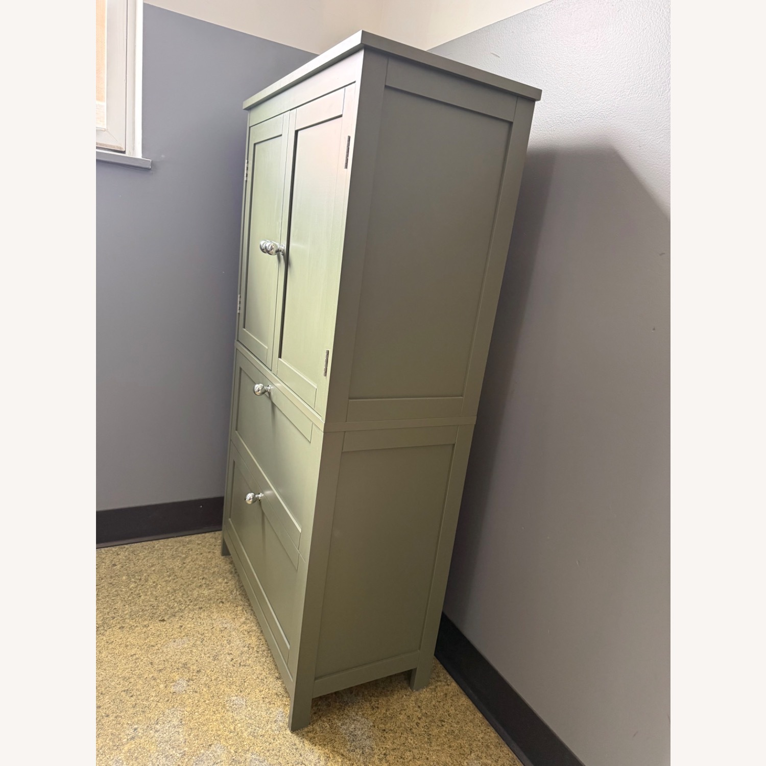 Green Wood Dresser - image-2