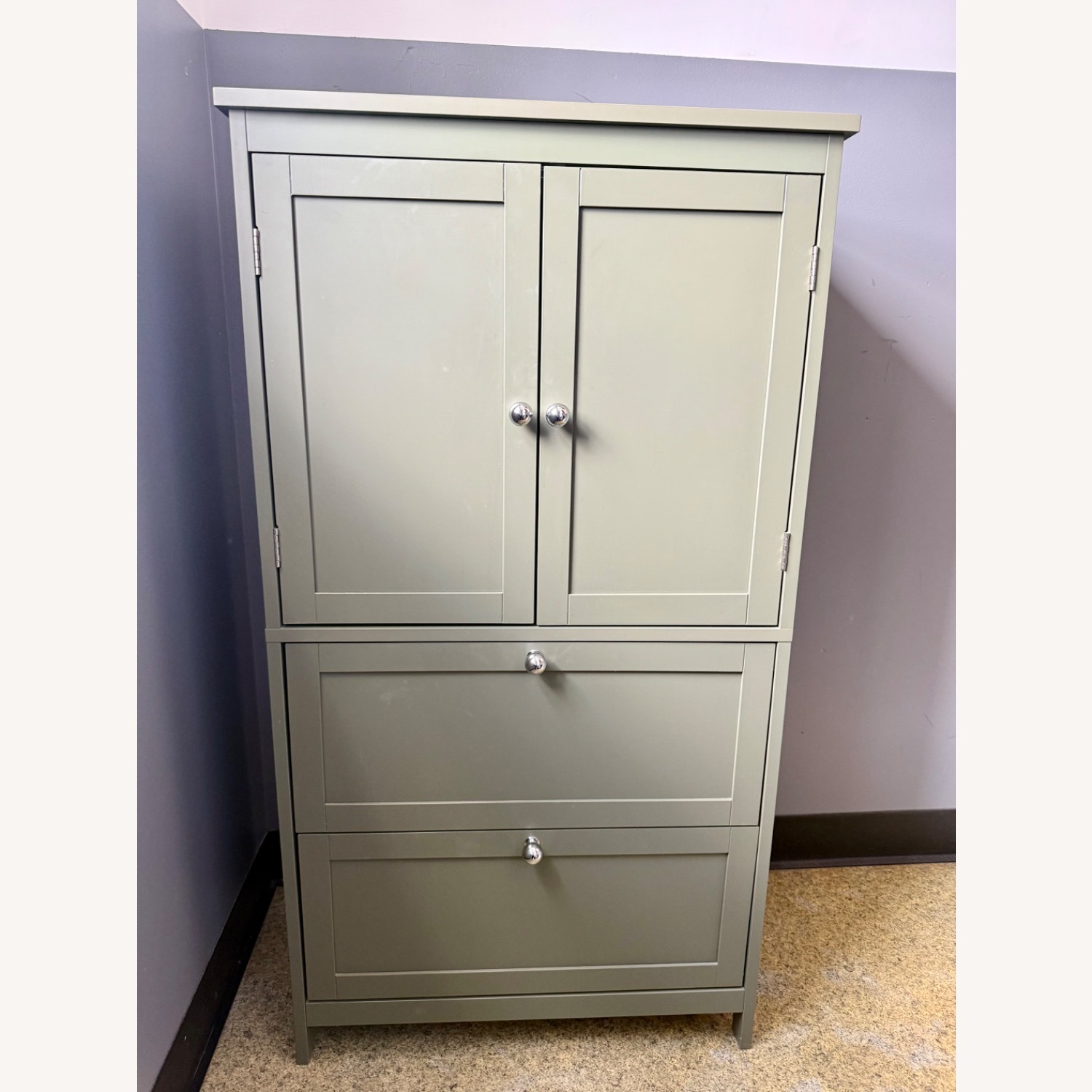 Green Wood Dresser - image-1