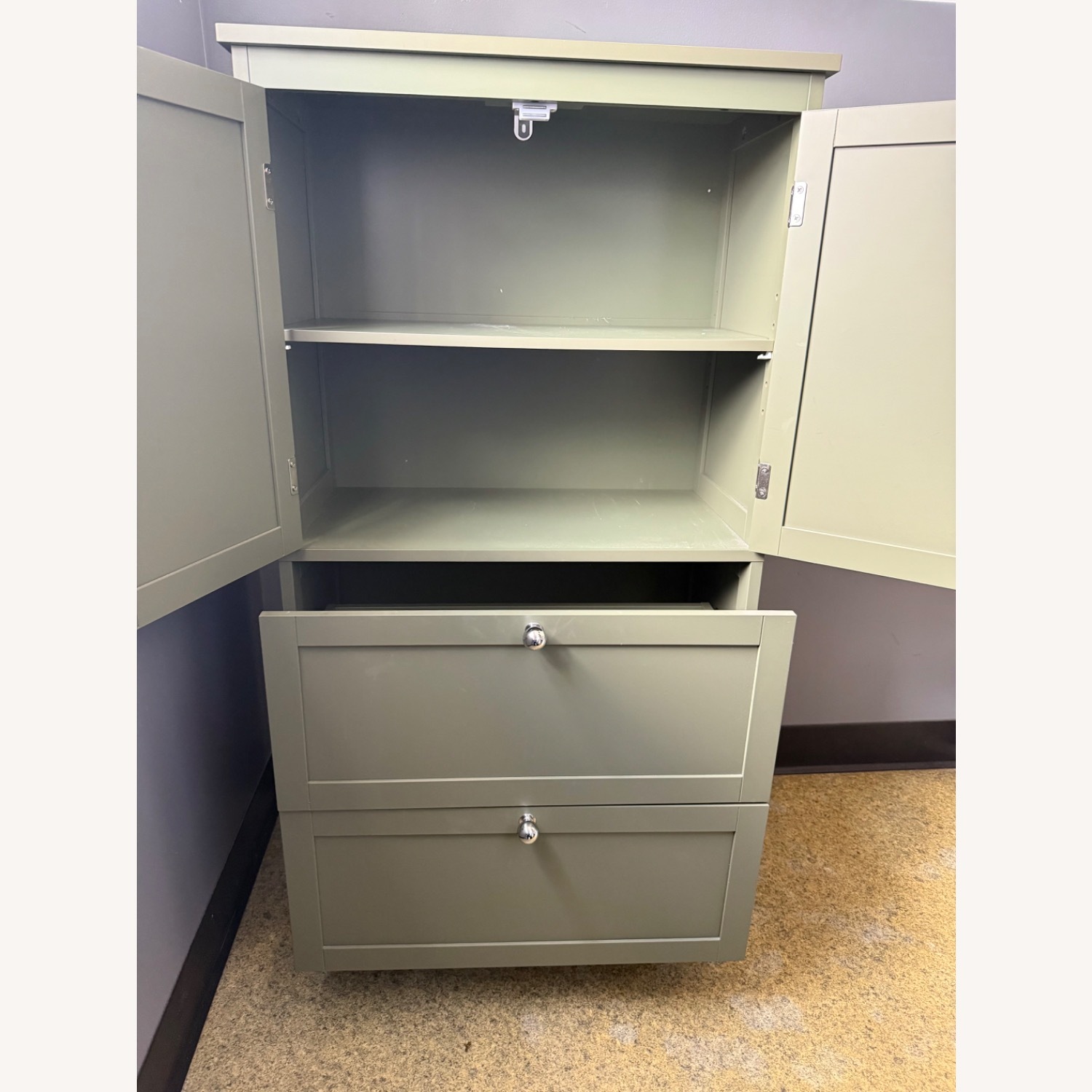 Green Wood Dresser - image-3