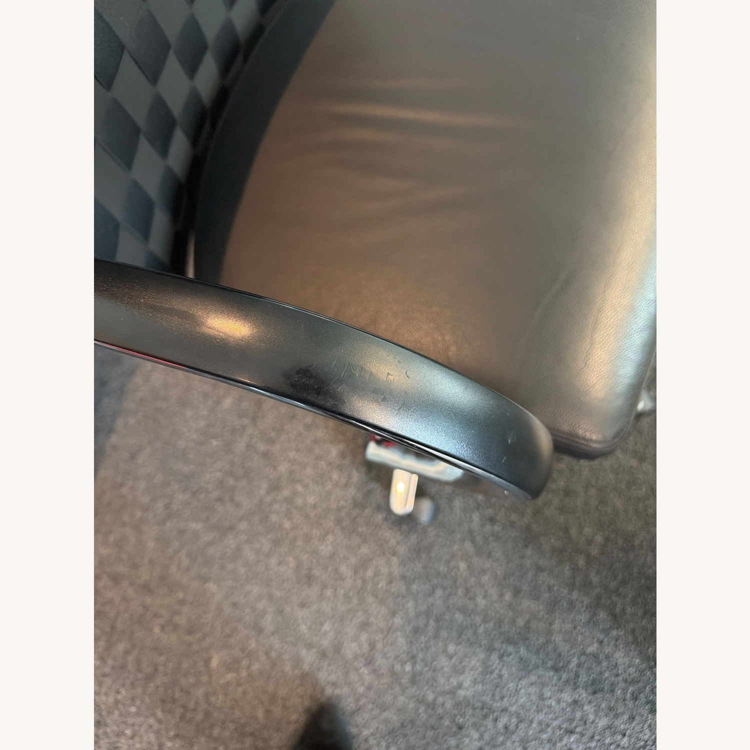 Adjustable Height Office Chair Woven Back  - image-5