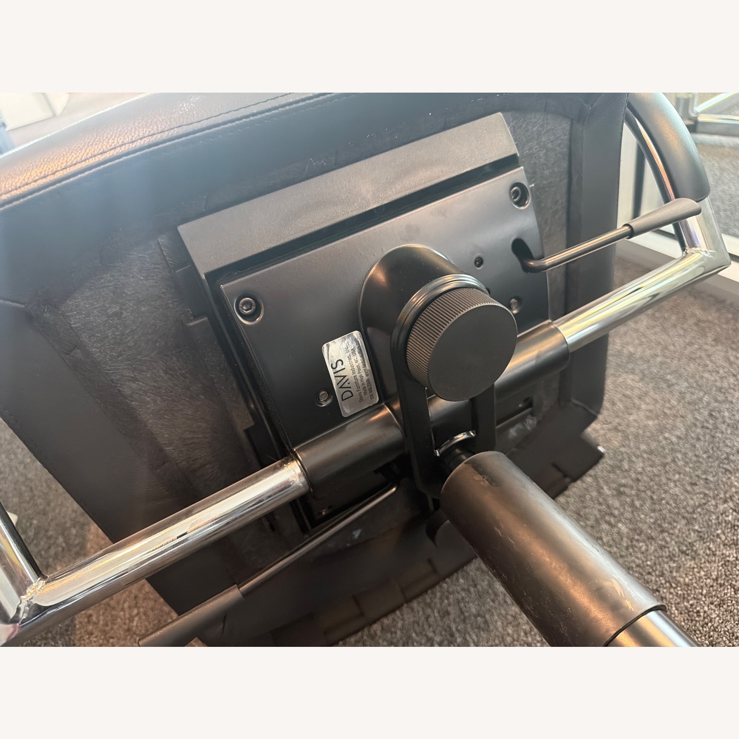 Adjustable Height Office Chair Woven Back  - image-7