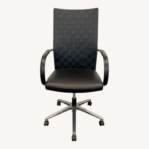 Used Adjustable Height Office Chair Woven Back  for sale on AptDeco