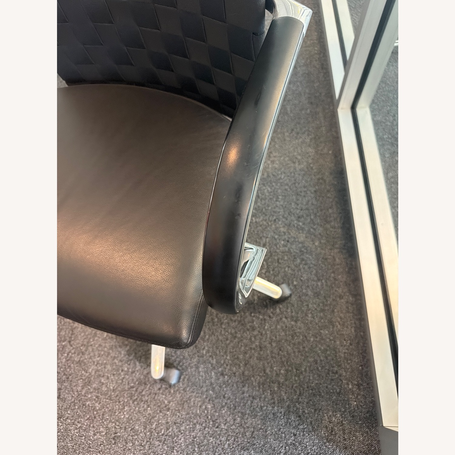 Adjustable Height Office Chair Woven Back  - image-6