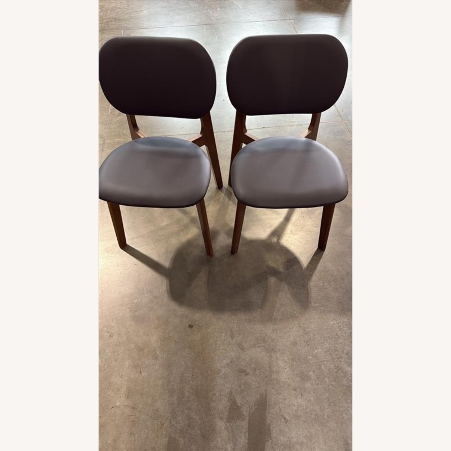 Black Leather Dining Chair - image-2