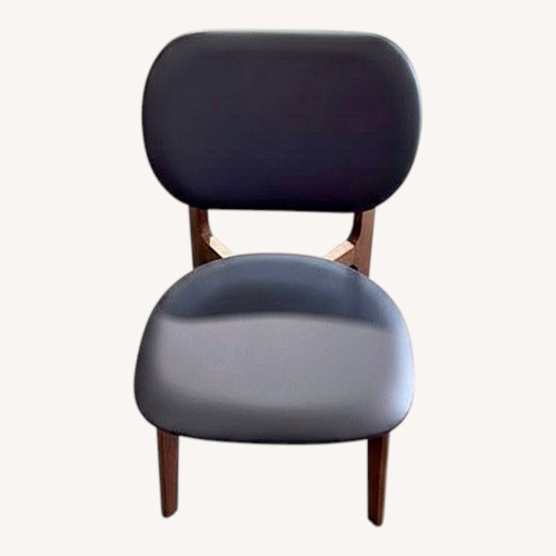 Used Black Leather Dining Chair for sale on AptDeco