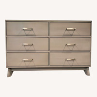 Munire Light Gray Wood Dresser