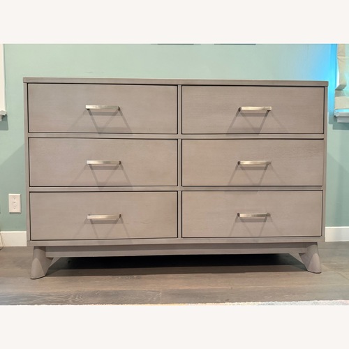 Used Munire Light Gray Wood Dresser for sale on AptDeco